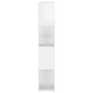 vidaXL Bücherregal Raumteiler Hochglanz-Weiß 100x24x124 cm vidaXL Bücherregal Raumteiler Hochglanz-Weiß 100x24x124 cm