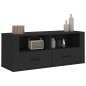 vidaXL TV-Schrank Schwarz 100x35x40 cm Holzwerkstoff vidaXL TV-Schrank Schwarz 100x35x40 cm Holzwerkstoff