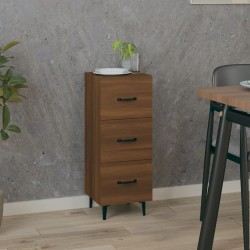vidaXL Sideboard Braun Eichen-Optik 34,5x34x90 cm Holzwerkstoff