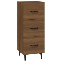vidaXL Sideboard Braun Eichen-Optik 34,5x34x90 cm Holzwerkstoff