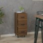 vidaXL Sideboard Braun Eichen-Optik 34,5x34x90 cm Holzwerkstoff vidaXL Sideboard Braun Eichen-Optik 34,5x34x90 cm Holzwerkstoff