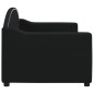 Tagesbett Schwarz 80x200 cm Stoff Tagesbett Schwarz 80x200 cm Stoff