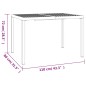 vidaXL Gartentisch Anthrazit 110x80x72 cm Stahl vidaXL Gartentisch Anthrazit 110x80x72 cm Stahl