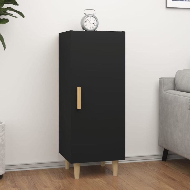 vidaXL Sideboard Schwarz 34,5x34x90 cm Holzwerkstoff vidaXL Sideboard Schwarz 34,5x34x90 cm Holzwerkstoff