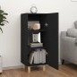 vidaXL Sideboard Schwarz 34,5x34x90 cm Holzwerkstoff vidaXL Sideboard Schwarz 34,5x34x90 cm Holzwerkstoff