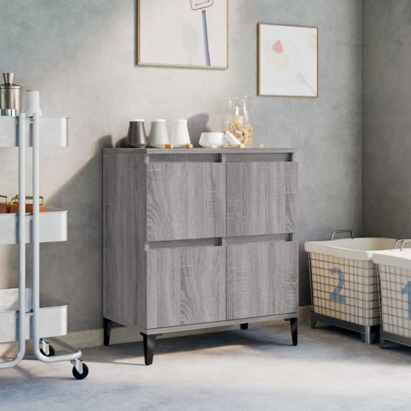 vidaXL Sideboard Grau Sonoma 60x35x70 cm Holzwerkstoff vidaXL Sideboard Grau Sonoma 60x35x70 cm Holzwerkstoff