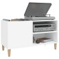 vidaXL Plattenschrank Weiß 84,5x38x48 cm Holzwerkstoff vidaXL Plattenschrank Weiß 84,5x38x48 cm Holzwerkstoff