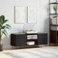vidaXL Plattenschrank Schwarz 121x38x48 cm Holzwerkstoff vidaXL Plattenschrank Schwarz 121x38x48 cm Holzwerkstoff