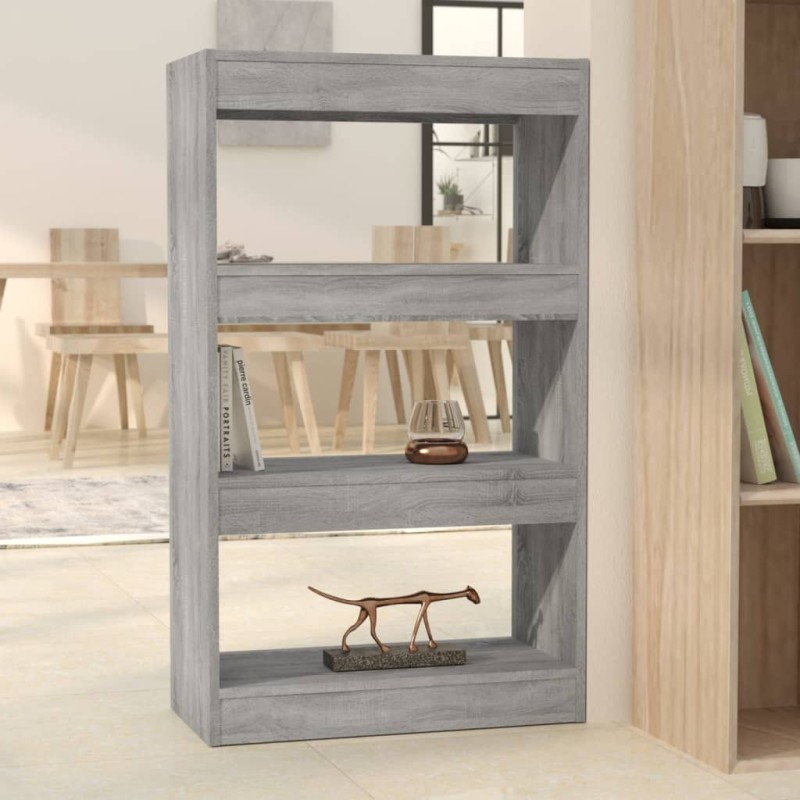 vidaXL Bücherregal/Raumteiler Grau Sonoma 60x30x103 cm Holzwerkstoff vidaXL Bücherregal/Raumteiler Grau Sonoma 60x30x103 cm Holzwerkstoff