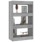 vidaXL Bücherregal/Raumteiler Grau Sonoma 60x30x103 cm Holzwerkstoff vidaXL Bücherregal/Raumteiler Grau Sonoma 60x30x103 cm Holzwerkstoff