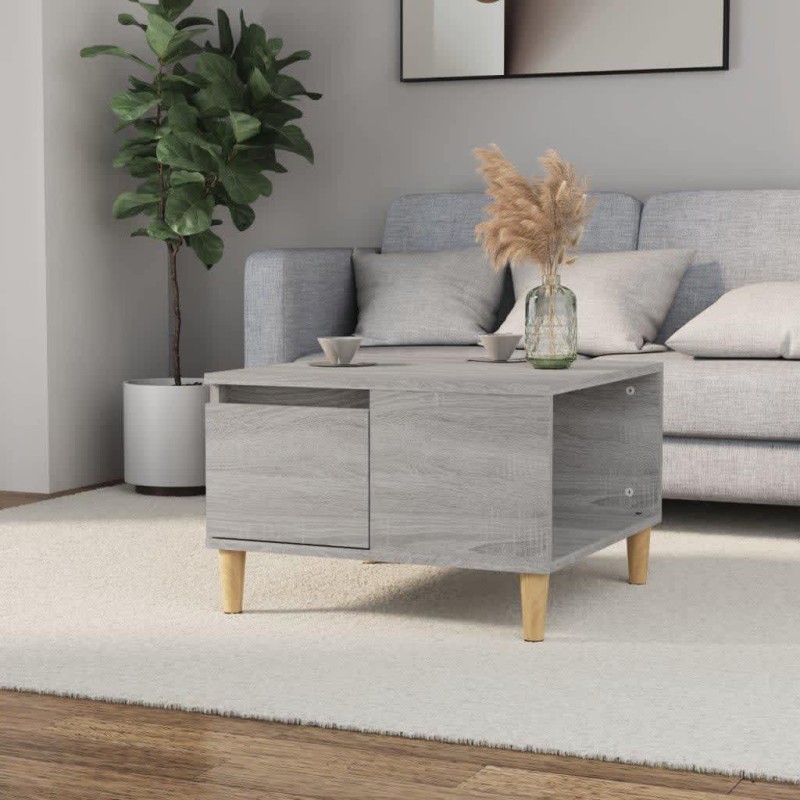 vidaXL Couchtisch Grau Sonoma 55x55x36,5 cm Holzwerkstoff vidaXL Couchtisch Grau Sonoma 55x55x36,5 cm Holzwerkstoff