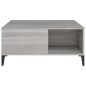 vidaXL Couchtisch Grau Sonoma 80x80x36,5 cm Holzwerkstoff vidaXL Couchtisch Grau Sonoma 80x80x36,5 cm Holzwerkstoff