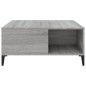vidaXL Couchtisch Grau Sonoma 80x80x36,5 cm Holzwerkstoff vidaXL Couchtisch Grau Sonoma 80x80x36,5 cm Holzwerkstoff