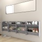 vidaXL Wand-Schuhschränke 4 Stk. Betongrau 60x18x60 cm Holzwerkstoff vidaXL Wand-Schuhschränke 4 Stk. Betongrau 60x18x60 cm Holzwerkstoff