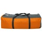 vidaXL Campingzelt 9 Personen Stoff Grau und Orange vidaXL Campingzelt 9 Personen Stoff Grau und Orange