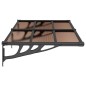 vidaXL Türvordach Schwarz 152,5x90 cm Polycarbonat vidaXL Türvordach Schwarz 152,5x90 cm Polycarbonat