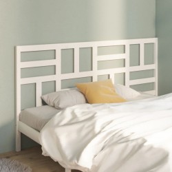 vidaXL Bett-Kopfteil Weiß 206x4x104 cm Massivholz Kiefer