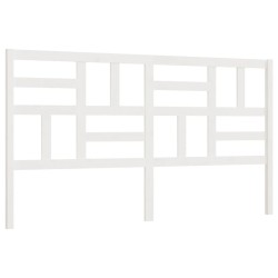 vidaXL Bett-Kopfteil Weiß 206x4x104 cm Massivholz Kiefer