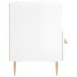 vidaXL Nachttische 2 Stk. Hochglanz-Weiß 40x35x47,5 cm Holzwerkstoff vidaXL Nachttische 2 Stk. Hochglanz-Weiß 40x35x47,5 cm Holzwerkstoff
