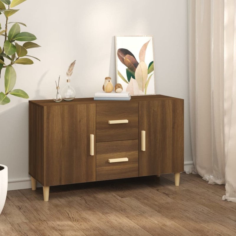 vidaXL Sideboard Braun Eichen-Optik 100x36x60 cm Holzwerkstoff vidaXL Sideboard Braun Eichen-Optik 100x36x60 cm Holzwerkstoff