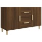 vidaXL Sideboard Braun Eichen-Optik 100x36x60 cm Holzwerkstoff vidaXL Sideboard Braun Eichen-Optik 100x36x60 cm Holzwerkstoff