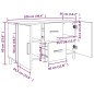 vidaXL Sideboard Braun Eichen-Optik 100x36x60 cm Holzwerkstoff vidaXL Sideboard Braun Eichen-Optik 100x36x60 cm Holzwerkstoff
