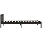 vidaXL Massivholzbett Schwarz Kiefer 90x190 cm vidaXL Massivholzbett Schwarz Kiefer 90x190 cm