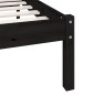 vidaXL Massivholzbett Schwarz Kiefer 90x190 cm vidaXL Massivholzbett Schwarz Kiefer 90x190 cm