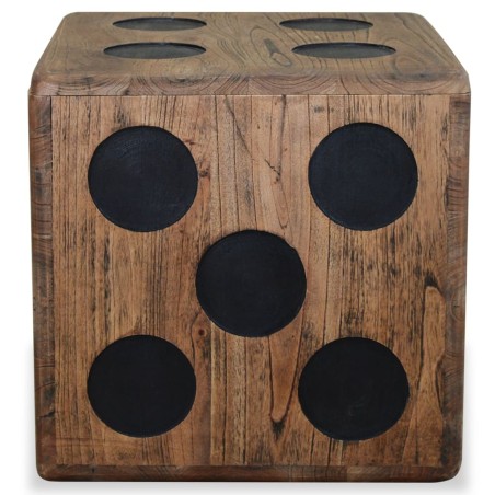 vidaXL Aufbewahrungskiste Mindi-Holz 40 x 40 x 40 cm Würfel-Design