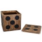 vidaXL Aufbewahrungskiste Mindi-Holz 40 x 40 x 40 cm Würfel-Design vidaXL Aufbewahrungskiste Mindi-Holz 40 x 40 x 40 cm Würfel-Design