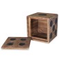 vidaXL Aufbewahrungskiste Mindi-Holz 40 x 40 x 40 cm Würfel-Design vidaXL Aufbewahrungskiste Mindi-Holz 40 x 40 x 40 cm Würfel-Design