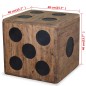 vidaXL Aufbewahrungskiste Mindi-Holz 40 x 40 x 40 cm Würfel-Design vidaXL Aufbewahrungskiste Mindi-Holz 40 x 40 x 40 cm Würfel-Design