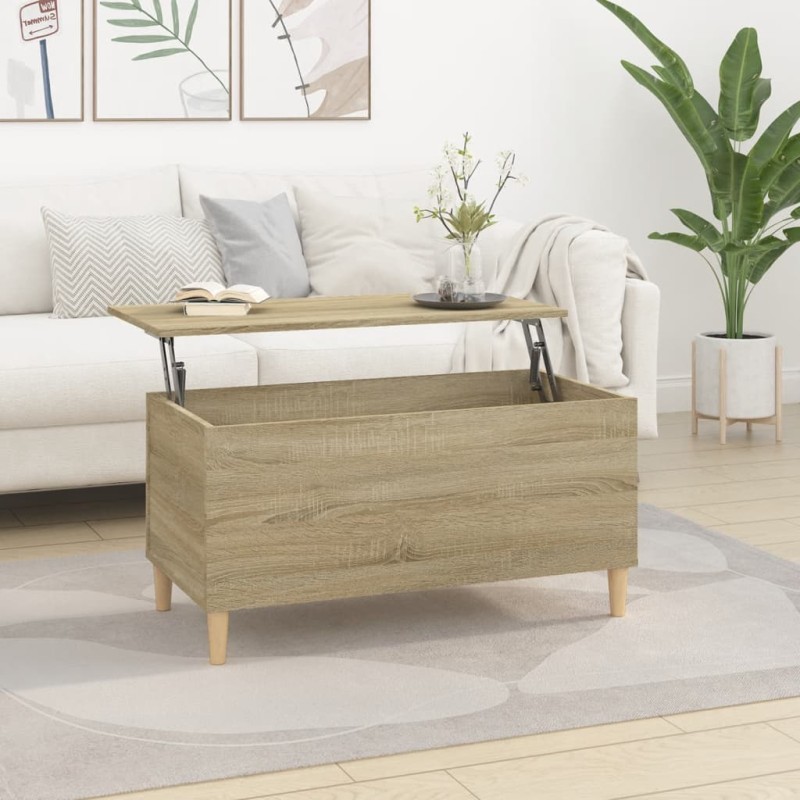 vidaXL Couchtisch Sonoma-Eiche 90x44,5x45 cm Holzwerkstoff vidaXL Couchtisch Sonoma-Eiche 90x44,5x45 cm Holzwerkstoff