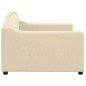 vidaXL Tagesbett Creme 90x200 cm Stoff vidaXL Tagesbett Creme 90x200 cm Stoff