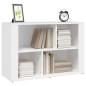 vidaXL Sideboard Weiß 80x30x54 cm Holzwerkstoff vidaXL Sideboard Weiß 80x30x54 cm Holzwerkstoff