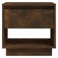 vidaXL Nachttisch Räuchereiche 45x34x44 cm Holzwerkstoff vidaXL Nachttisch Räuchereiche 45x34x44 cm Holzwerkstoff