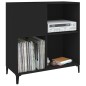 vidaXL Plattenschrank Schwarz 84,5x38x89 cm Holzwerkstoff vidaXL Plattenschrank Schwarz 84,5x38x89 cm Holzwerkstoff