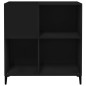 vidaXL Plattenschrank Schwarz 84,5x38x89 cm Holzwerkstoff vidaXL Plattenschrank Schwarz 84,5x38x89 cm Holzwerkstoff