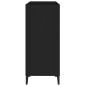 vidaXL Plattenschrank Schwarz 84,5x38x89 cm Holzwerkstoff vidaXL Plattenschrank Schwarz 84,5x38x89 cm Holzwerkstoff