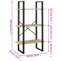 vidaXL Lagerregal Sonoma-Eiche 60x30x105 cm Holzwerkstoff vidaXL Lagerregal Sonoma-Eiche 60x30x105 cm Holzwerkstoff