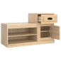 vidaXL Schuhschrank Sonoma-Eiche 100x42x60 cm Holzwerkstoff vidaXL Schuhschrank Sonoma-Eiche 100x42x60 cm Holzwerkstoff