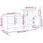 vidaXL Schuhschrank Sonoma-Eiche 100x42x60 cm Holzwerkstoff vidaXL Schuhschrank Sonoma-Eiche 100x42x60 cm Holzwerkstoff