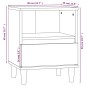 vidaXL Nachttisch Schwarz 40x35x50 cm