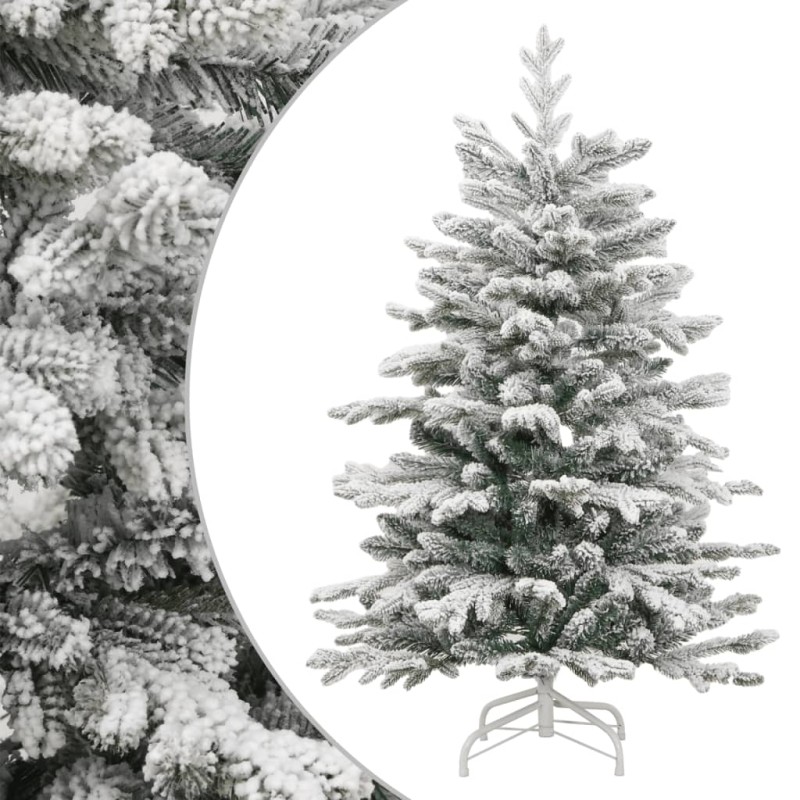 vidaXL Künstlicher Weihnachtsbaum Klappbar Beschneit 120 cm vidaXL Künstlicher Weihnachtsbaum Klappbar Beschneit 120 cm