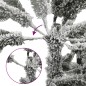 vidaXL Künstlicher Weihnachtsbaum Klappbar Beschneit 120 cm vidaXL Künstlicher Weihnachtsbaum Klappbar Beschneit 120 cm