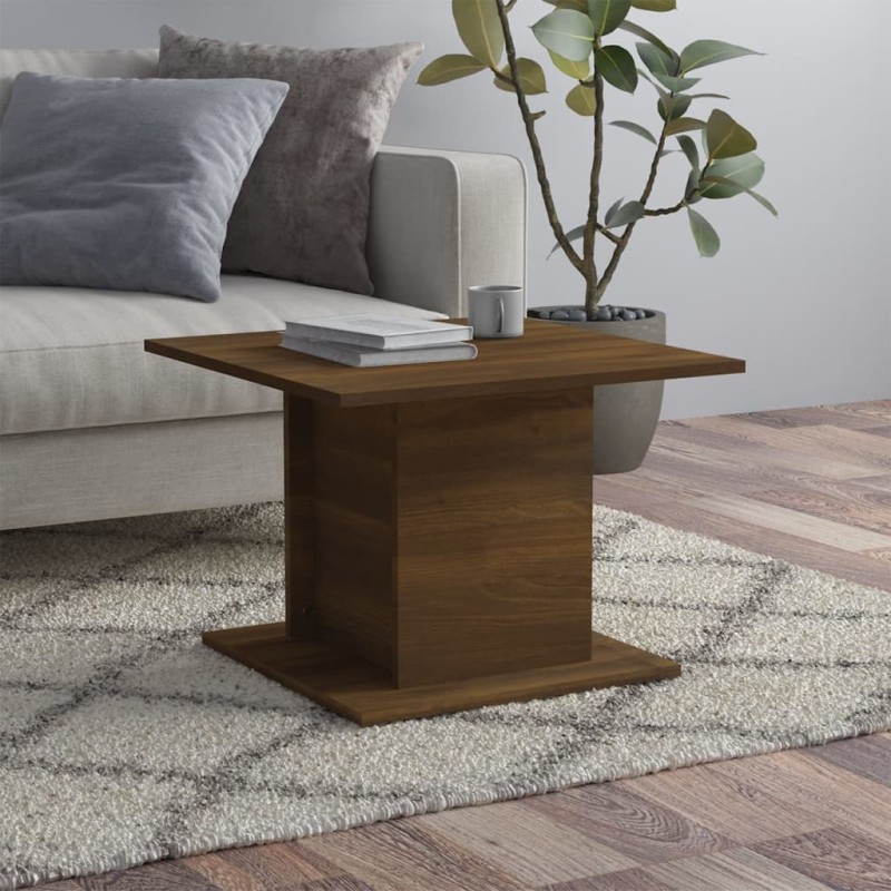vidaXL Couchtisch Braun Eichen-Optik 55,5x55,5x40 cm Holzwerkstoff vidaXL Couchtisch Braun Eichen-Optik 55,5x55,5x40 cm Holzwerkstoff