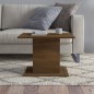 vidaXL Couchtisch Braun Eichen-Optik 55,5x55,5x40 cm Holzwerkstoff vidaXL Couchtisch Braun Eichen-Optik 55,5x55,5x40 cm Holzwerkstoff