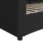 Tagesbett Schwarz 100x200 cm Stoff Tagesbett Schwarz 100x200 cm Stoff