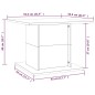vidaXL Couchtisch Braun Eichen-Optik 55,5x55,5x40 cm Holzwerkstoff vidaXL Couchtisch Braun Eichen-Optik 55,5x55,5x40 cm Holzwerkstoff