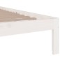 vidaXL Massivholzbett Weiß 140x200 cm vidaXL Massivholzbett Weiß 140x200 cm